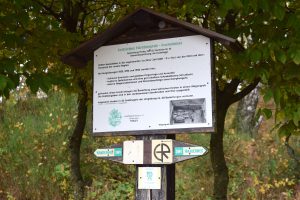 Anzeigetafel mit Informationen zum Keltischen Fürstengrab